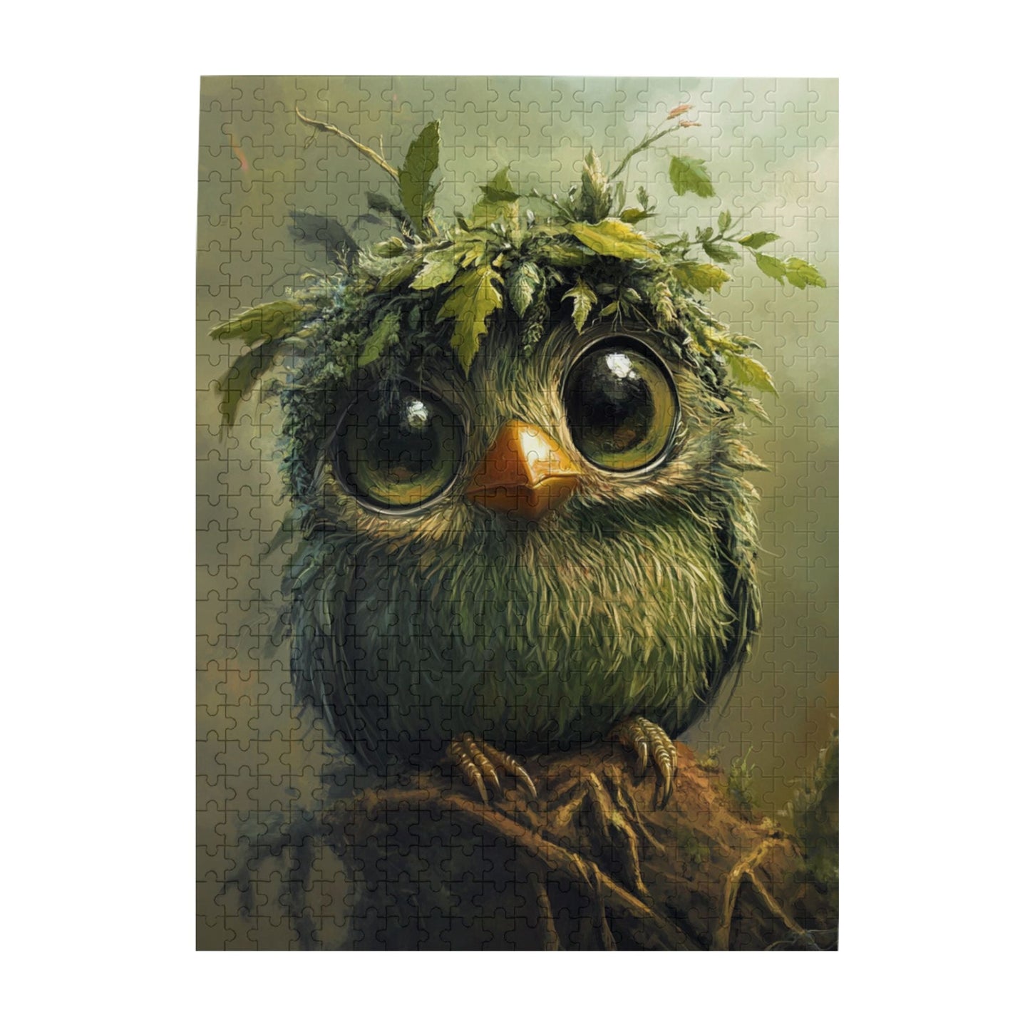 Forest Adorable Bird Jigsaw Puzzle - 500-Piece Unique Artistic Puzzle