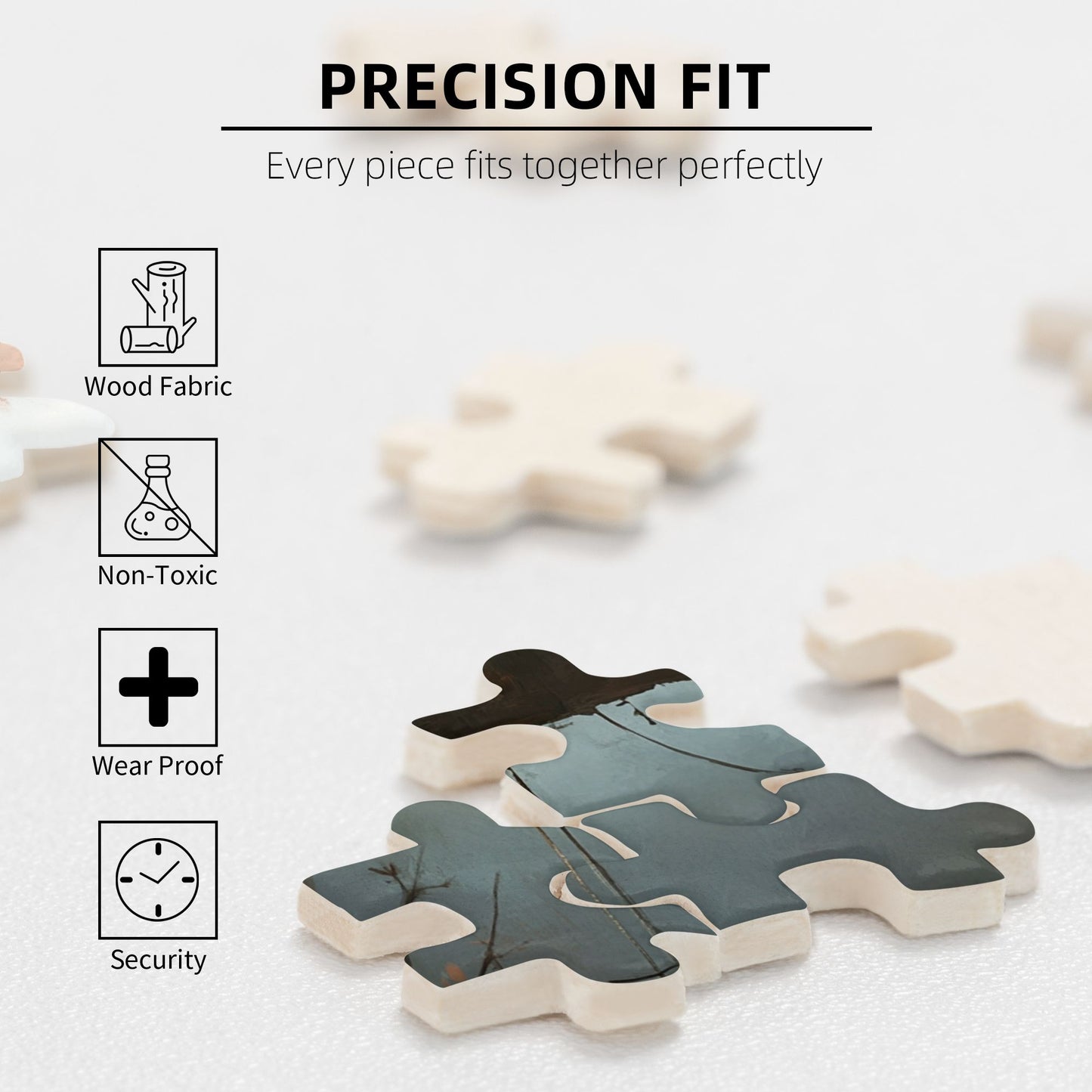 Autumn Whimsy Cat Puzzle - 500-Piece Handmade Artistic Jigsaw, Discover the Magic of the Fall Forest