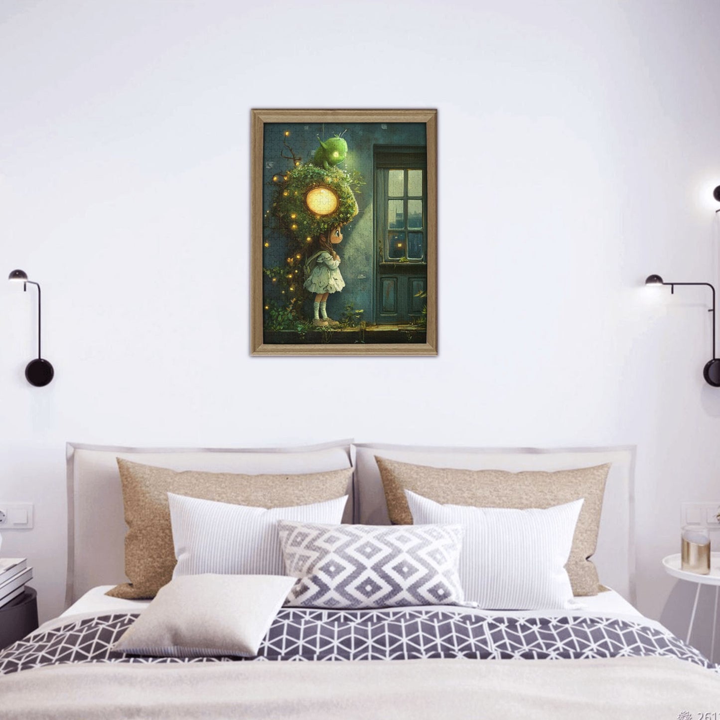 Fairy Tale Girl with Firefly Puzzle - 500-Piece Artistic Jigsaw, A Magical Night of Lights