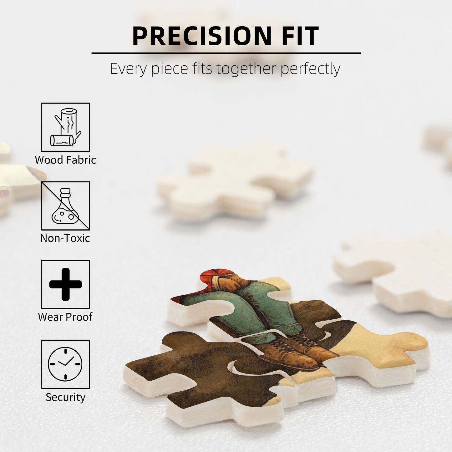 Autumn Warmth Bunny Puzzle - 500-Piece Hand-Drawn Illustration Puzzle